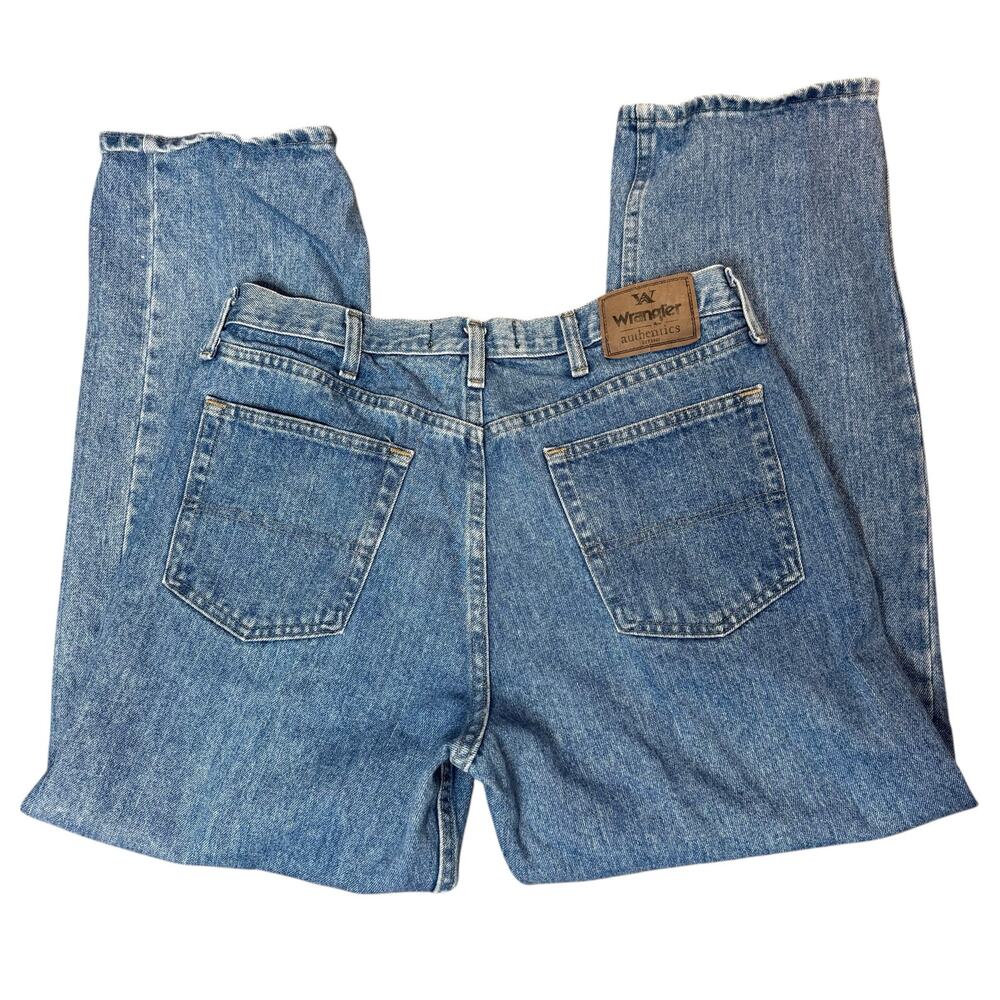Wrangler Vintage Men's Medium Wash 100% Cotton Denim Jeans Size 34x29